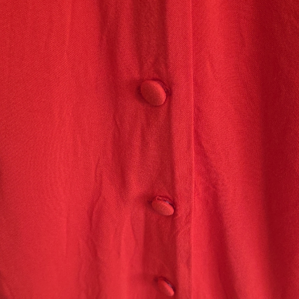 ASOS Red Orange Maxi Dress - Size 12 - Picture 3 of 7